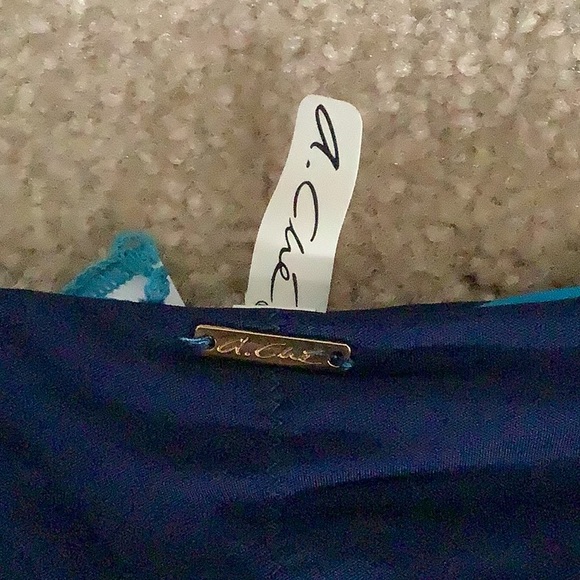 A. Clre’ hipster bikini blue NWT bottom reversible 52$ tag with multicol… - Picture 11 of 14